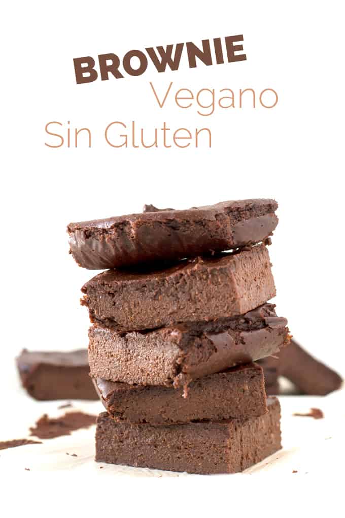 Brownie Vegano Sin Gluten | danzadefogones.com #glutenfree #vegan #brownie