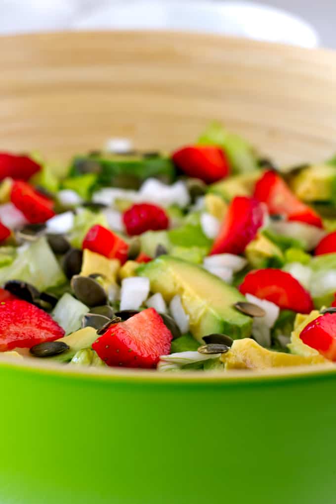 Ensalada con fresas | danzadefogones.com #ensalada