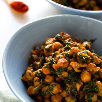 Espinacas con Garbanzos