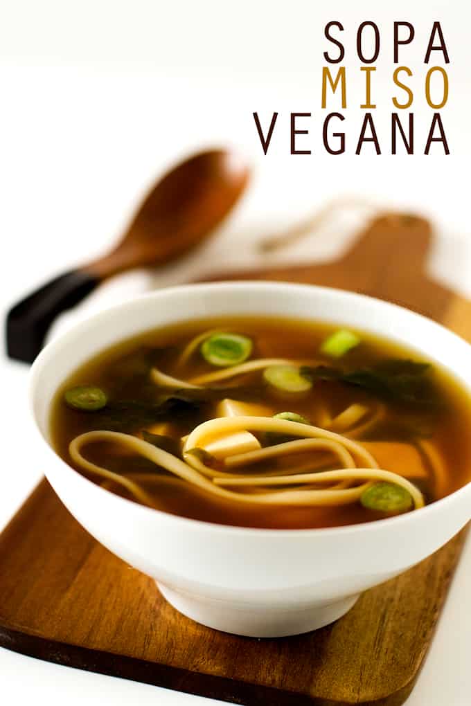 Sopa Miso Vegana