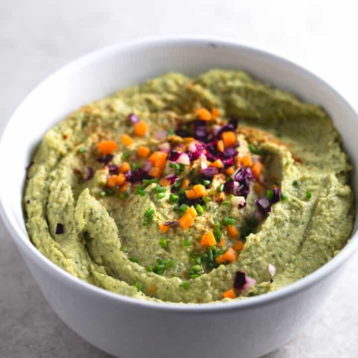 Hummus de Pesto Vegano + Youtube Danza de Fogones