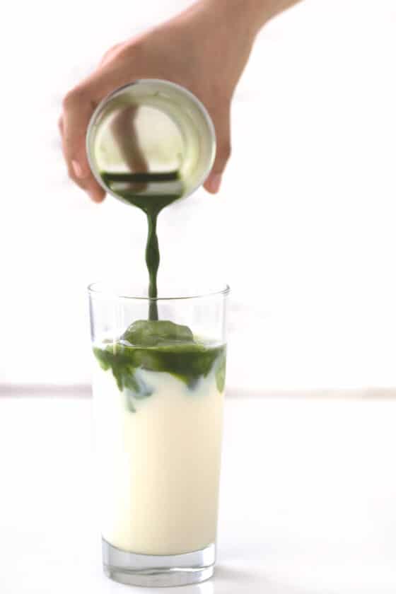 Matcha Latte Helado Vegano Danza de Fogones