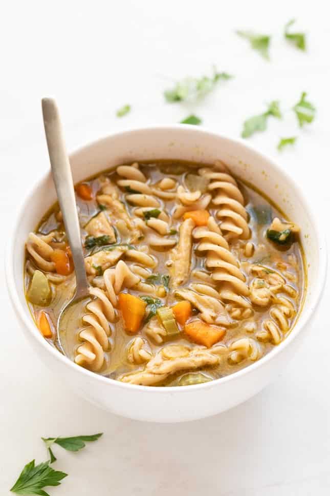 Sopa de Pollo Vegana