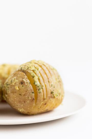 Patatas Hasselback Veganas Sin Aceite - Danza De Fogones