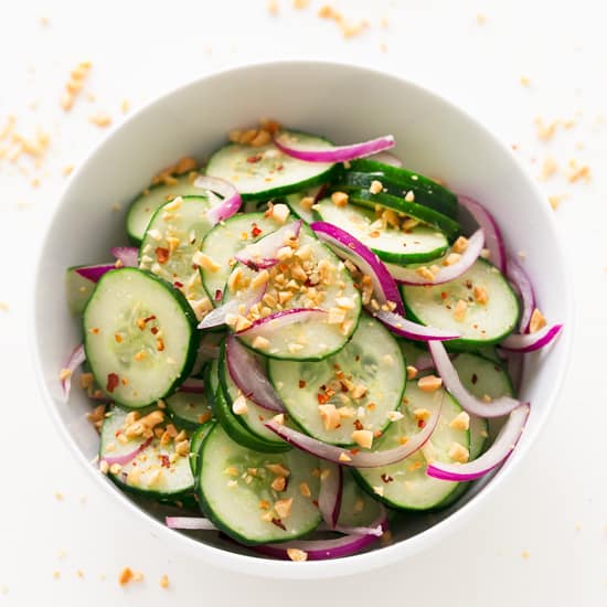 Ensalada Tailandesa de Pepino - Danza de Fogones