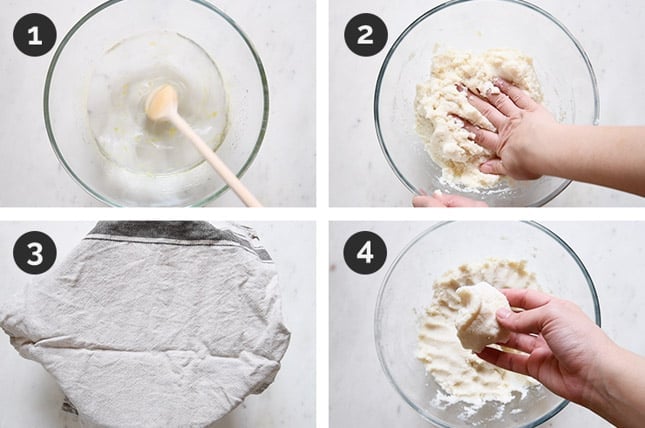 4 fotos de cómo hacer arepas paso a paso