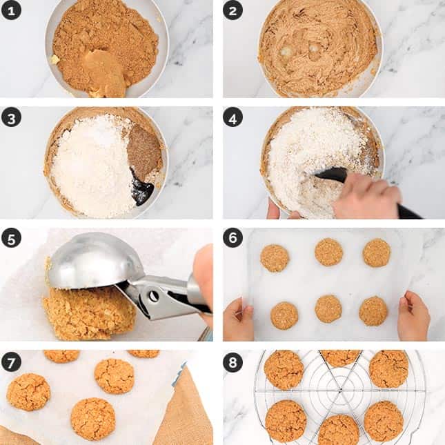 Fotos de cómo hacer galletas de avena paso a paso