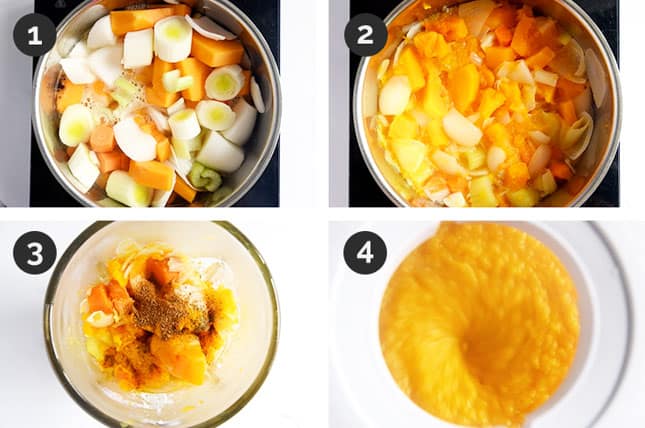 Fotos de cómo hacer crema de verduras paso a paso