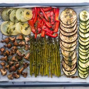 Verduras asadas al horno.