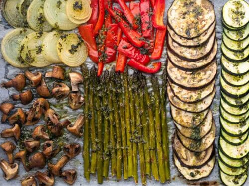 Verduras asadas al horno.