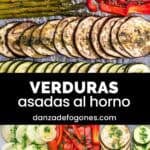Verduras asadas en una bandeja de horno.